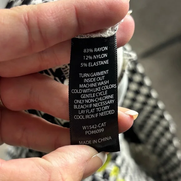 Betabrand || Pencil Dress Pants Yoga Pants Catstooth Print Size XSP - Picture 9 of 9